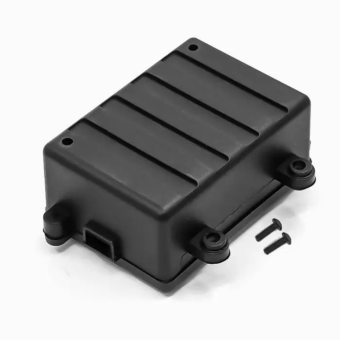 1pc Black Plastic Rc Car Radio Receiver Box For 1/10 Axial Scx10 D90 D110 Rc Crawler Car Equipment Box