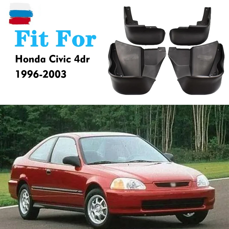 Mudflaps FOR Honda Civic Sedan 4 dr Mudguards Fender Mud Flap Guard Splash Mudguard Car Accessories Auto Styline Front Rear 4pcs