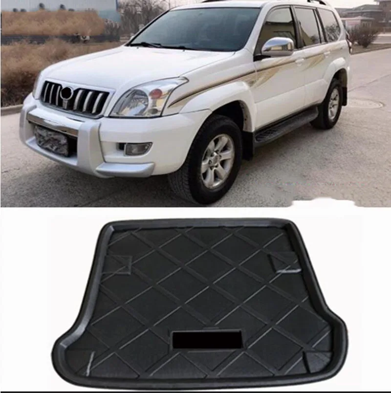 

Коврик для багажника Toyota Land Cruiser Prado Fj120 LC120, 2700, 4000, 2003-2009, водонепроницаемый, 1 шт.