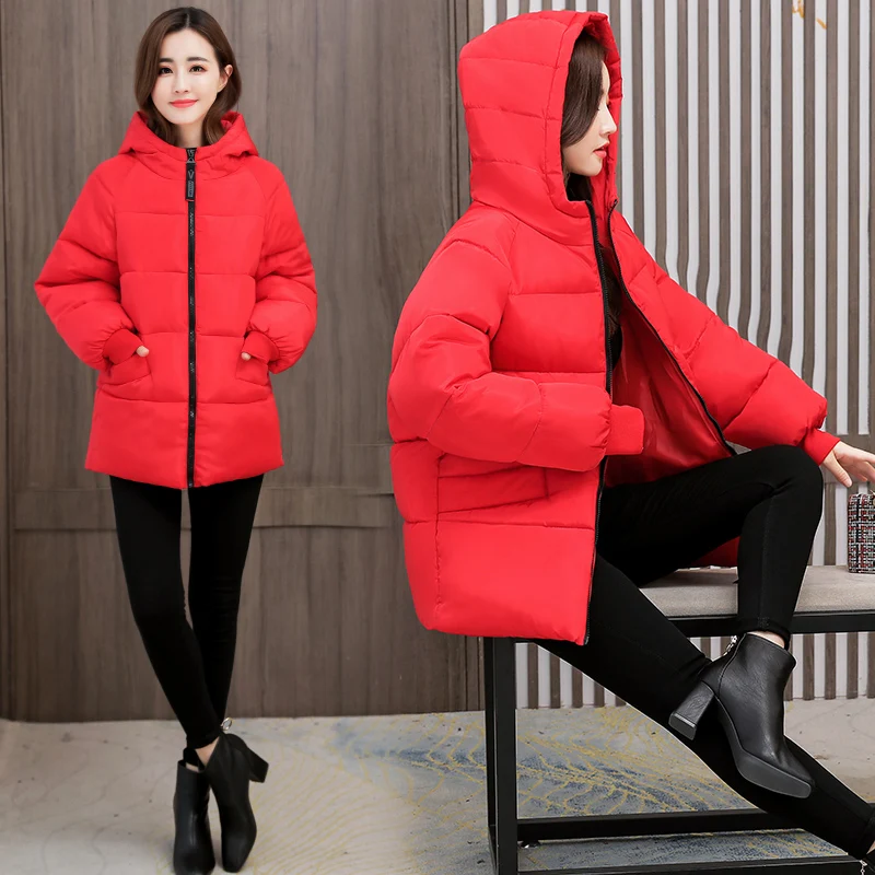 XL-8XL Womens Oversize Itself Jacket 2024 New Winter Thick Warm Cotton Coat Down Cotton Jacket Short Women Parkas Female 150kg