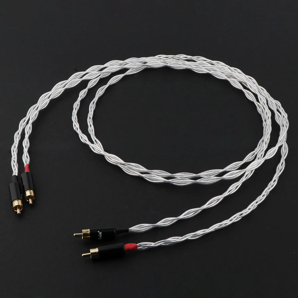 Para Hi-End Nordost ODIN 2 Hifi Fever RCA Audio kabel sygnałowy pozłacany RCA do RCA srebrny wzmacniacz kablowy CD