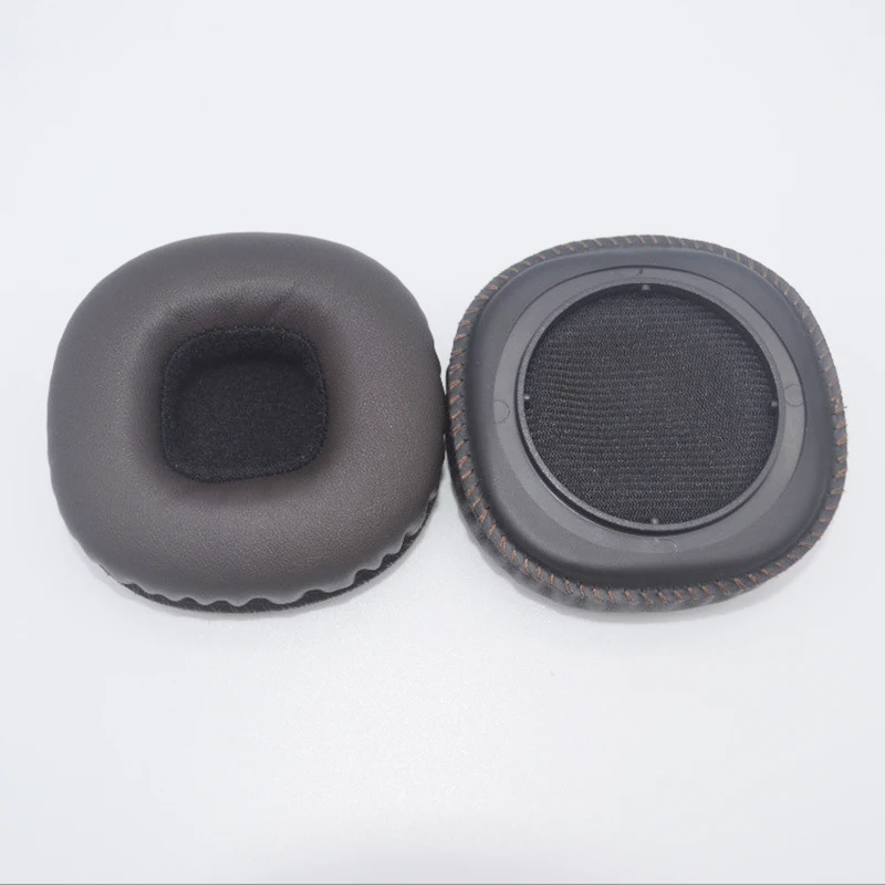 1 par fone de ouvido almofadas para marshall meados anc bluetooth fones substituição almofadas almofada esponja espuma de couro macio earmuffs