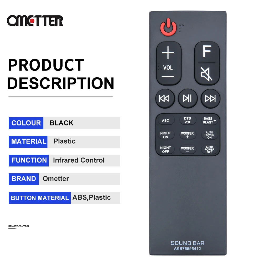 New Suitable for Sound Bar Remote Control AKB75595412 AKB75595401 AKB75595331 Controller