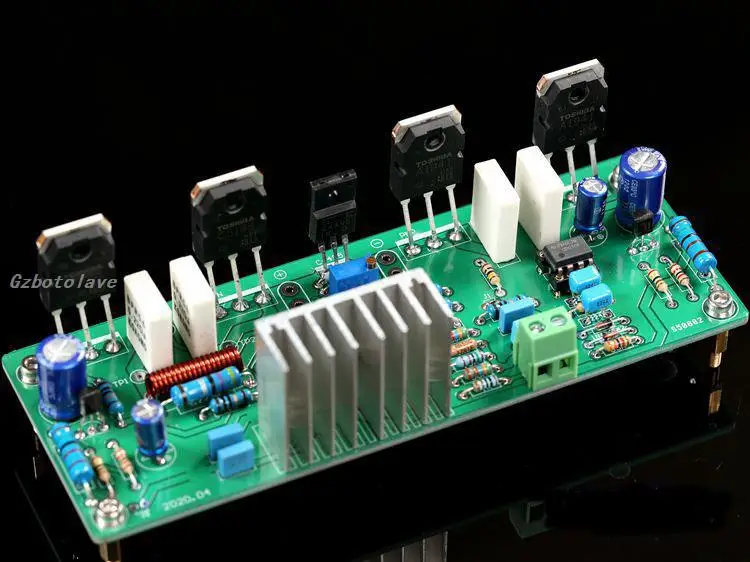 Upc1298v push 2 пары силовых ламп C5198/A1941 моноканальный усилитель мощности плата 160 Вт