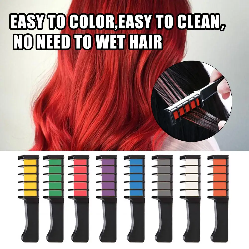 Hair Chalk Exquisite Disposable Portable Hair Chalk Easy to Apply Long Lasting Hair Dye