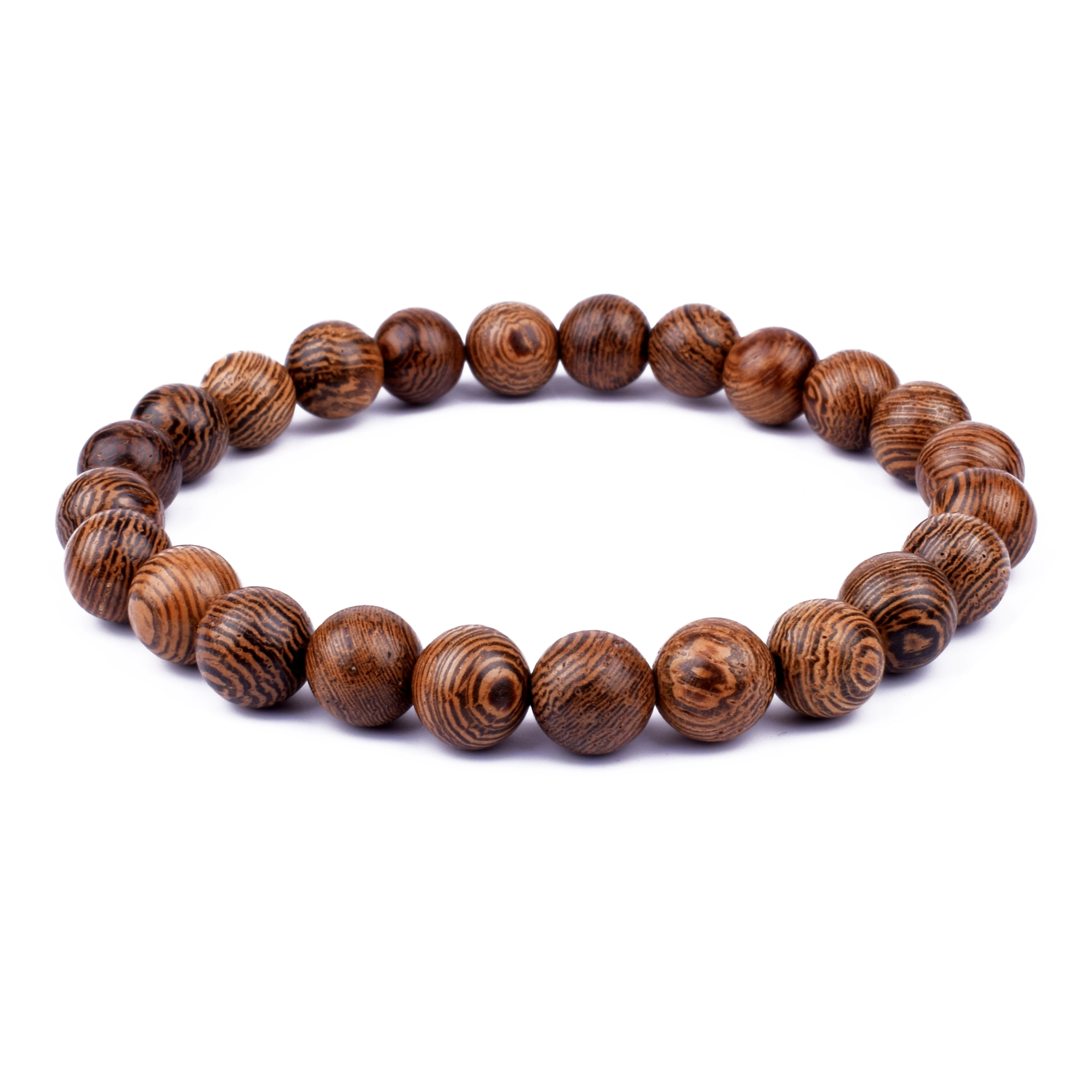 Fashion 8mm Natural Wood Beads Bracelets Men Ethinc Meditation Millettia Laurentii Bracelet Women Prayer Jewelry Yoga Bracelets