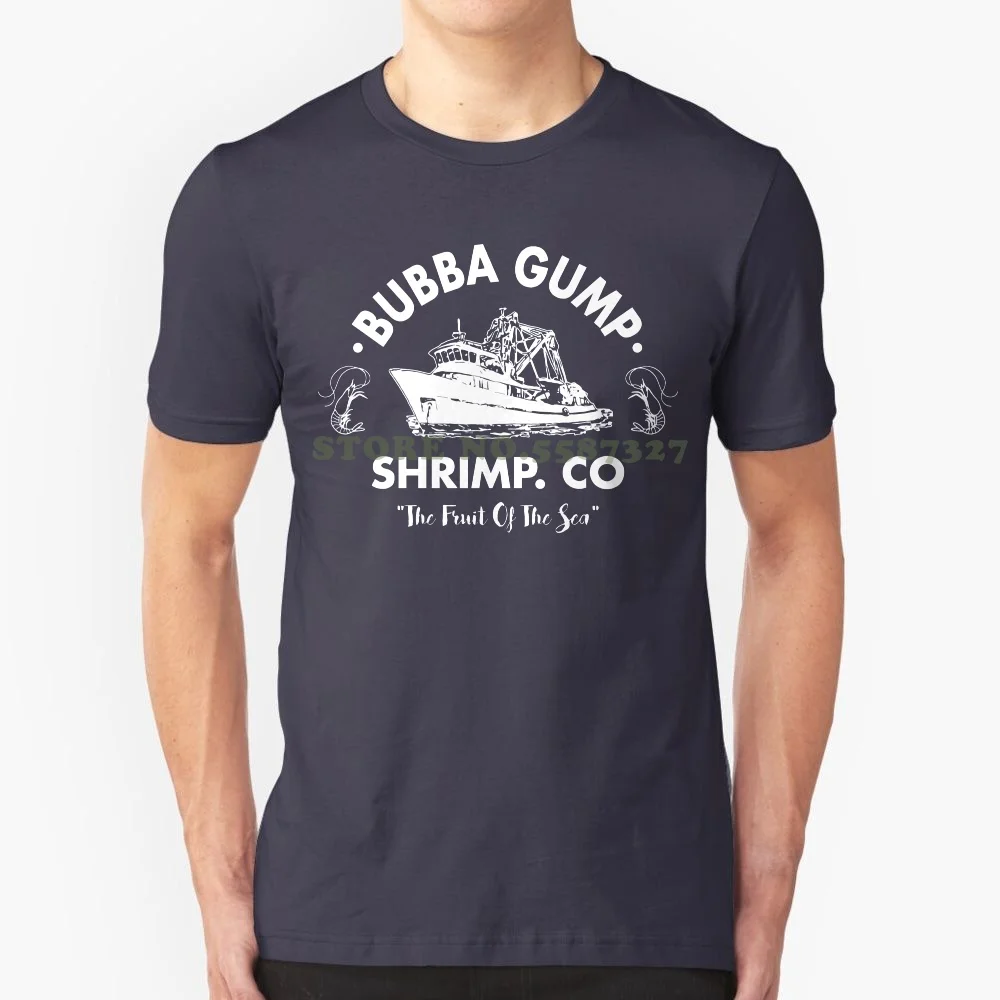 Bubba Gump Shrimp Inspired By Forrest Gump Printed T Shirt Hot Hipster Summer Men's T Shirt Fashion