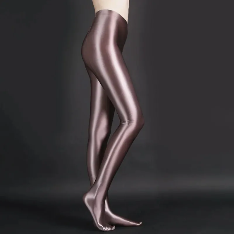 Spandex GLOSSY OPAQUE Pantyhose Shiny Tights Sexy Stockings Yoga Pants Training Women Sports Workout Leggings Fitness Trousers