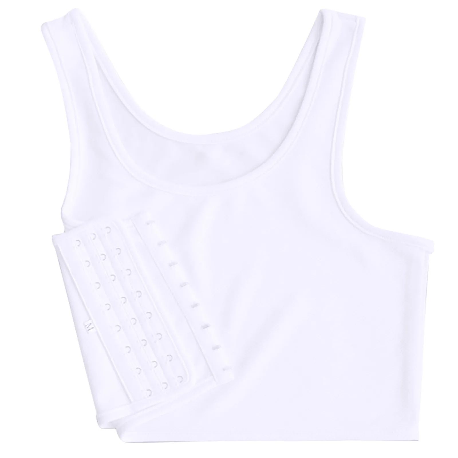 Tank Top Fashion Women Tank Tops Compression Chest Binder Streetwear Women Sleeveless Sexy Vest Solid Short Crop Tops 2021