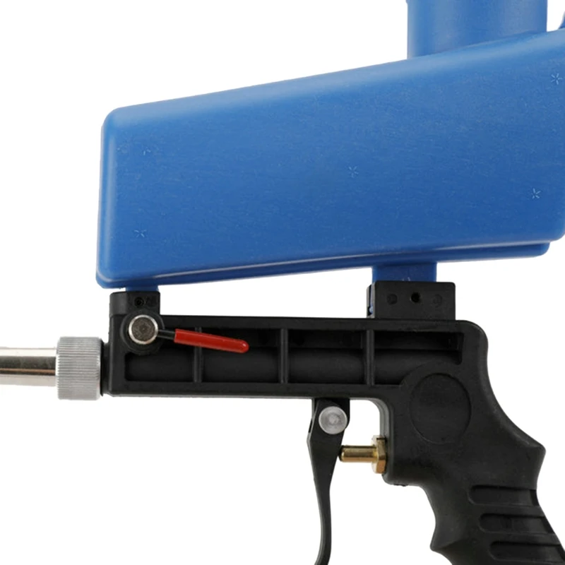 Pistola per sabbiatura pneumatica 90PSI piccola palmare per la pulizia della ruggine sporco e vernice aria sabbia Blaster pistola abrasiva trasporto di goccia