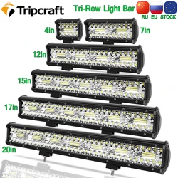 Tripcraft-Barre Lumineuse LED pour Voiture, Tracteur, Bateau, Tout-Terrain, 4x4, 4-28 Pouces