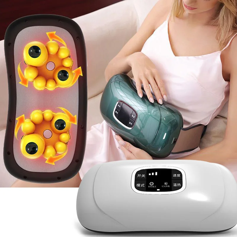 Heating kneading waist massage instrument Wireless abdominal massager Waist and abdomen belt Tummy rubbing physiotherapy belt