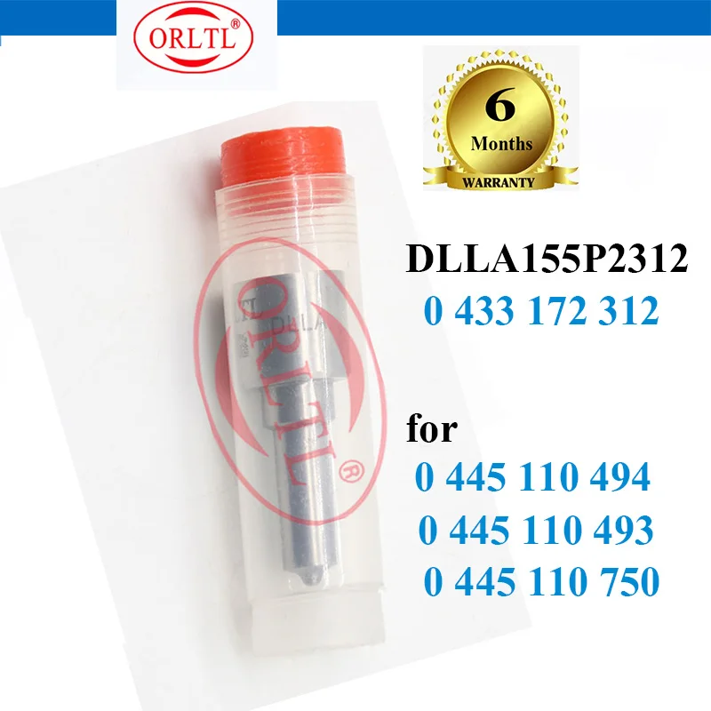 DLLA155P2312 0 433 172 312 Common Rail Nozzle DLLA 155 P 2312  0433172312  for 0 445110494 0445110493 0445110750 0 445 110 750