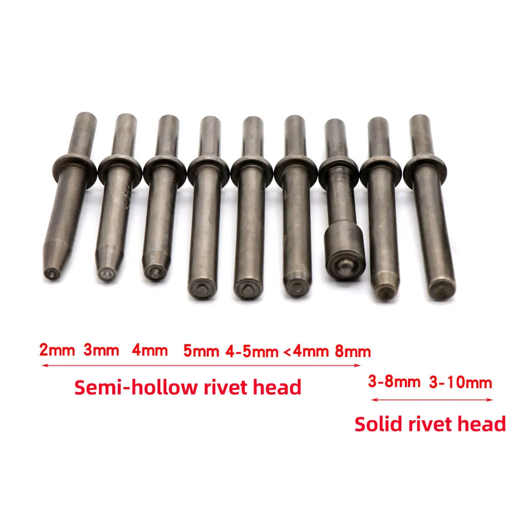 HIFESON Powerful Alloy Air Shovel Chisel Hammer Punching Tool Multi-specification Blade Semi-hollow/Solid Rivet Set