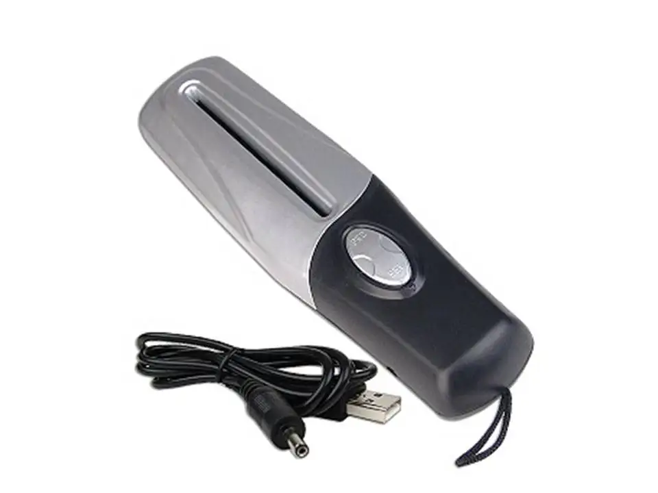 LIZENGTEC-minitrituradora de papel portátil USB y 4 pilas AA, dos baterías, sin batería, para oficina o hogar