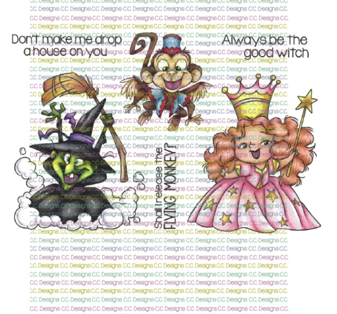 11x16  Witch and princess Transparent Clear Stamps for Scrapbooking for DIY Card Making Cutting Crafts Stencil  14