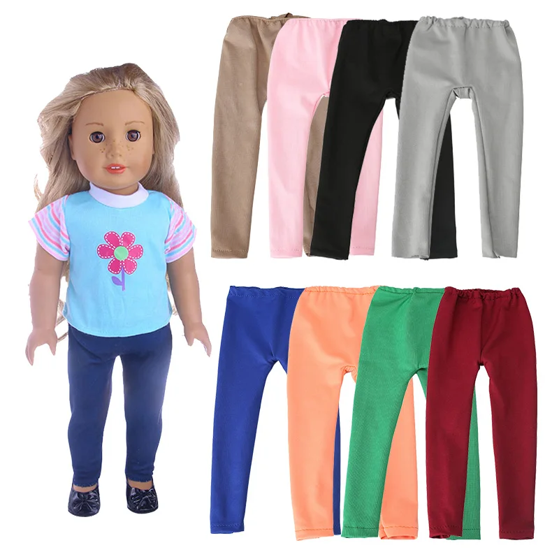 Doll Clothes Leggings Long Stock Fit 18 Inch American Of Girl`s&43Cm Baby New Born Doll Zaps Generation Christmas Girl`s Toy DIY