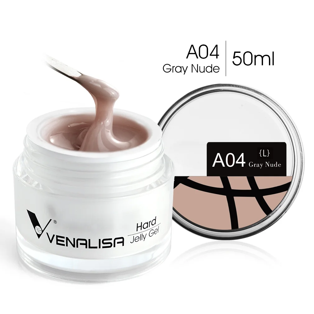 50ml TPO-freies Jelly Nagelverlängerungsgel Nagelaufbau-Gel French Nail Gum Venalisa Klares Natürliches Farbgel Abziehbares UV-Aufbaugel