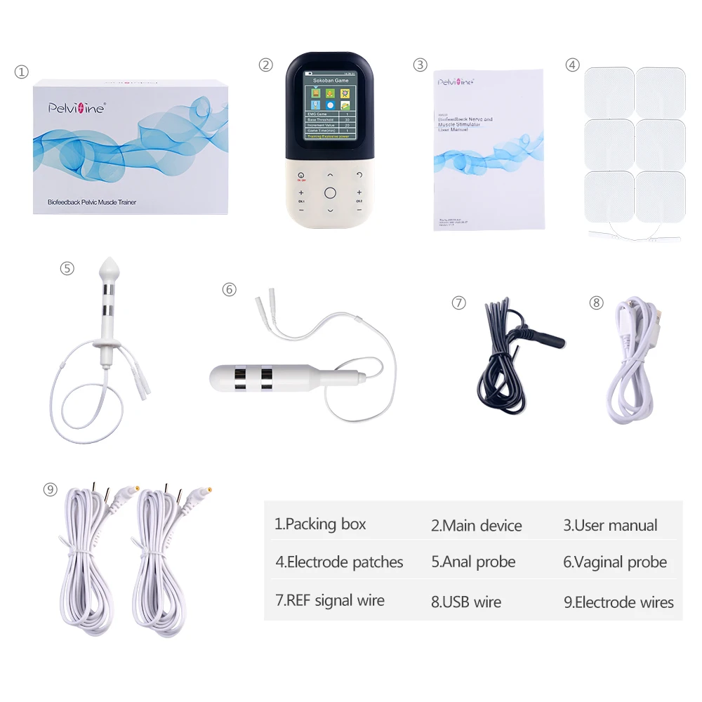 Two Waveform Biofeedback Pelvic Muscle Electrical Trainer EMG KM531 Nerve And Muscle Stimulator Incontinence For Women And Men