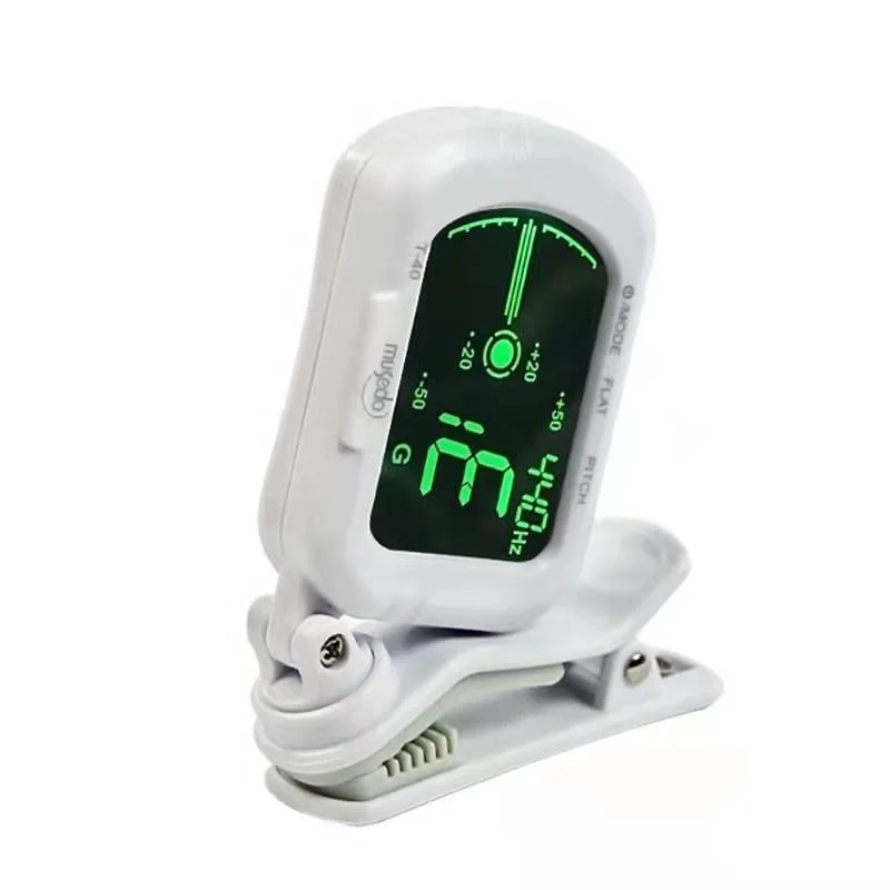 Musedo T-40 Lcd Clip-On Digital Guitar Tuner Guitar/Bass/Violin/Ukulele Tuners Black