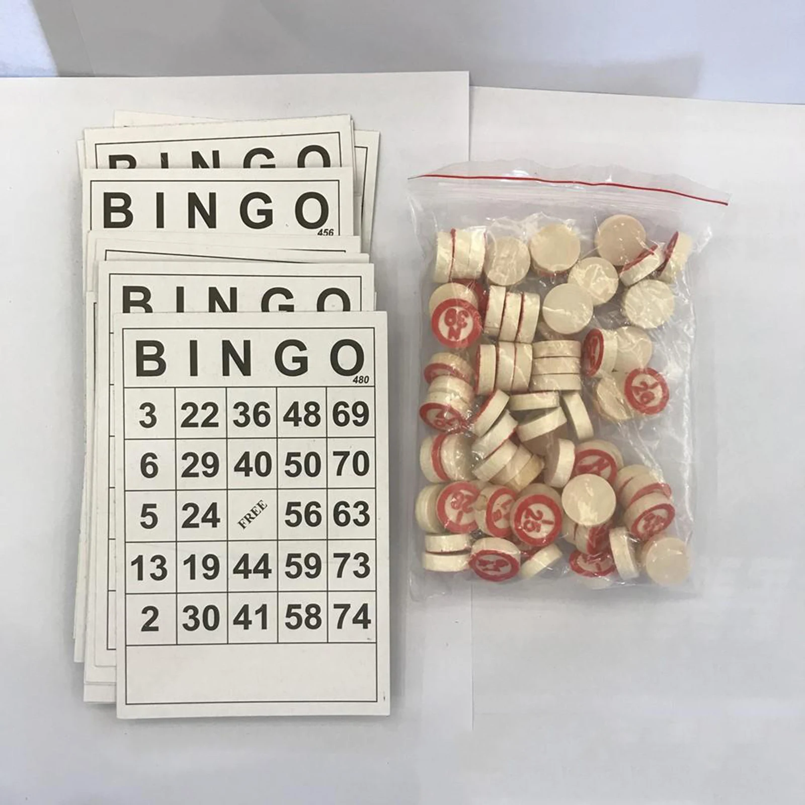 40pcs/Set Bingo Game Parts 40 Bingo Cards Plus 75 Numbers Chips For Kids Party Interactive Game Activity Party Toys