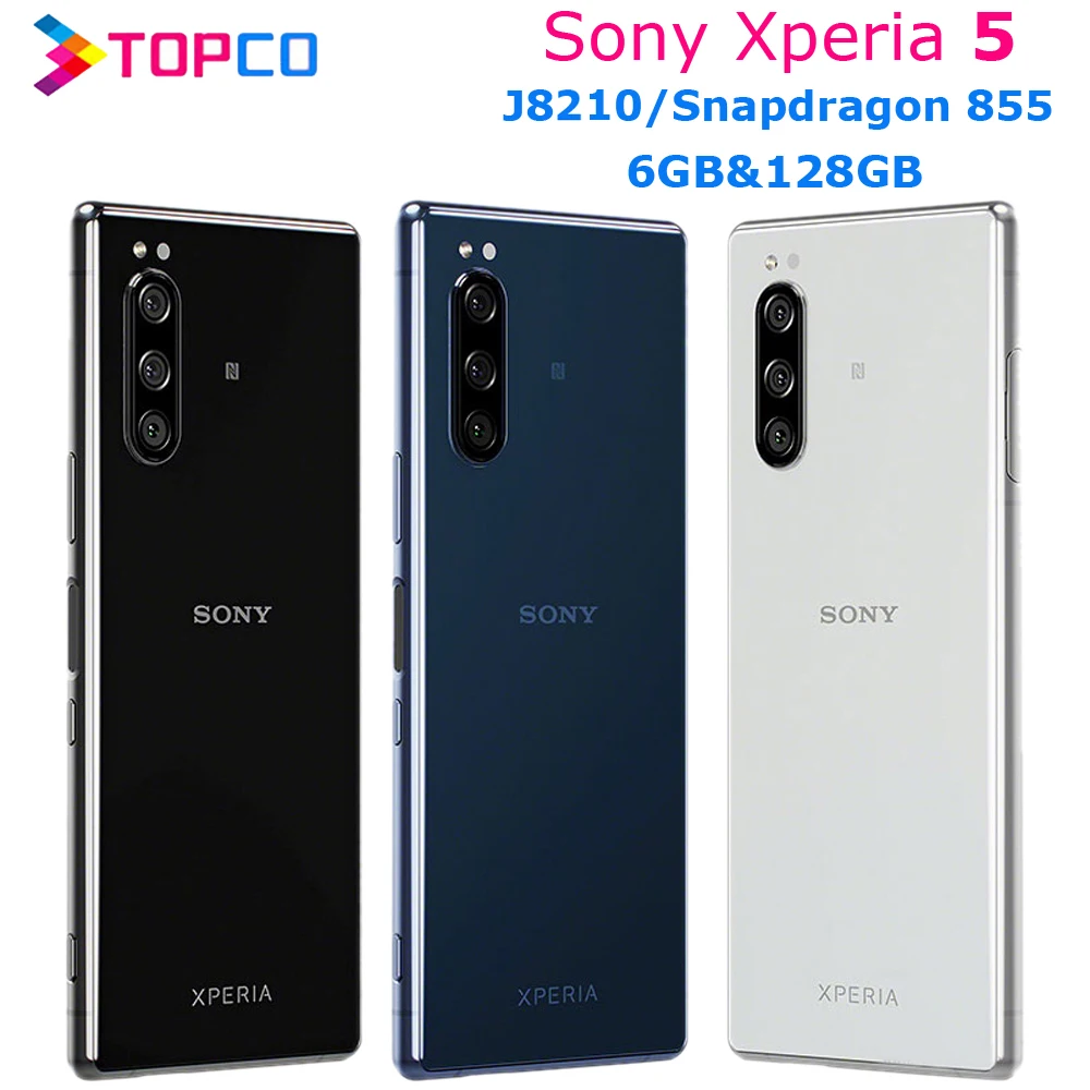 Used Sony Xperia 5 J8210 Android Mobile phone 4G LTE 6.1