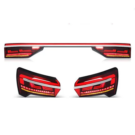 LED Additional Brake Warning Lamp Tail Light for Audi A6L 2019-2020 Streaming Turn Signal Car Accessories