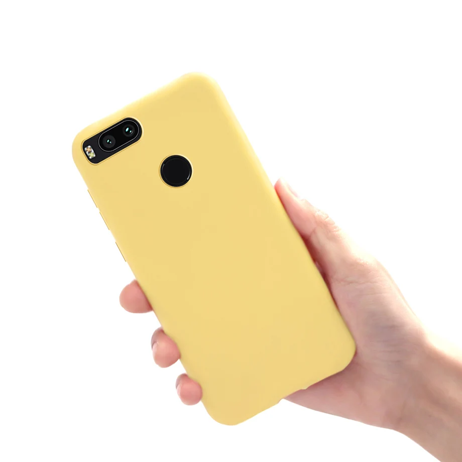 Capa de silicone macia para xiaomi mi a1, mi 5x, tampa traseira tpu fosco