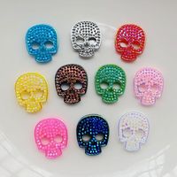 40PCS 12*14MM Flat back resin Halloween skull ghost head scrapbook scene layout DIY decorative gift accessories craft works