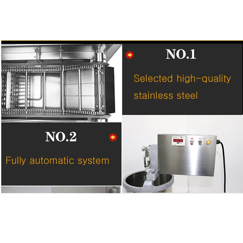 آلات صنع دونات موتشي الصغيرة الكهربائية ذات الصف المزدوج التجارية الأوتوماتيكية