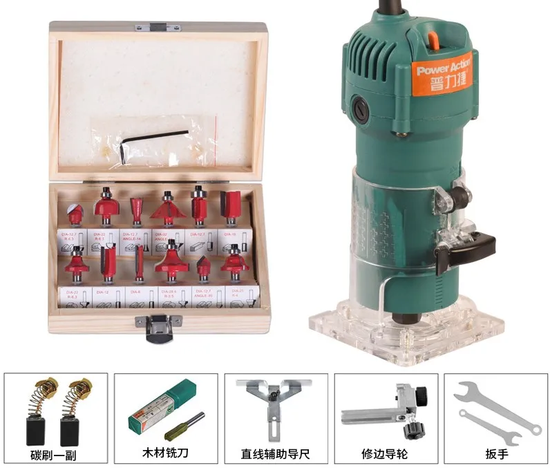 

Multifunctional bakelite milling and edging engraving machine woodworking milling and slotting machine set