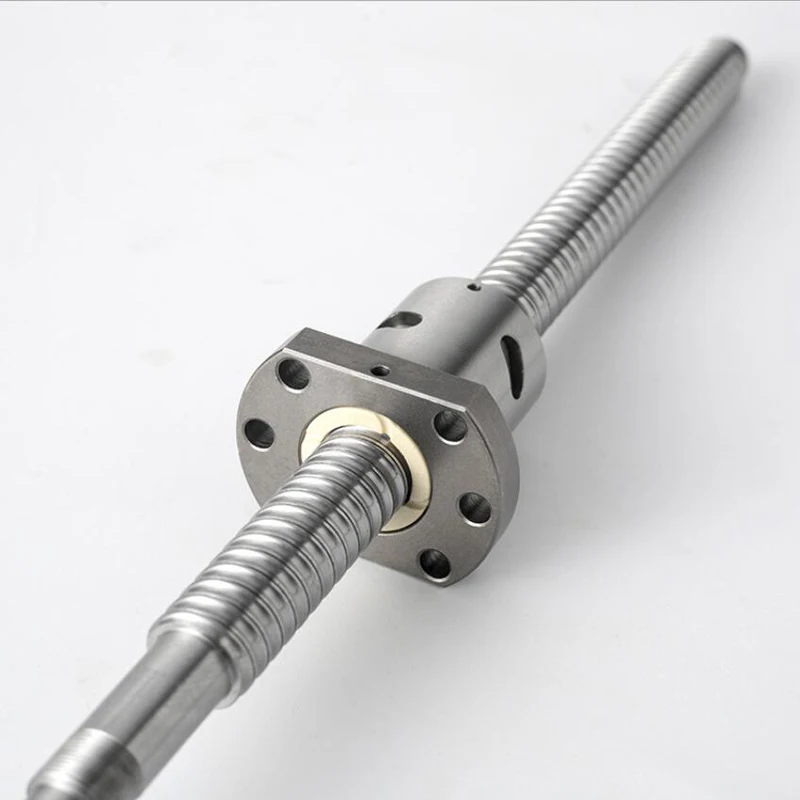SFU1204 C5 Ball Screw BallScrew With1204 Flange Single Ball Nut End Machined Customizable Any Size Processing For CNC 3D Priter