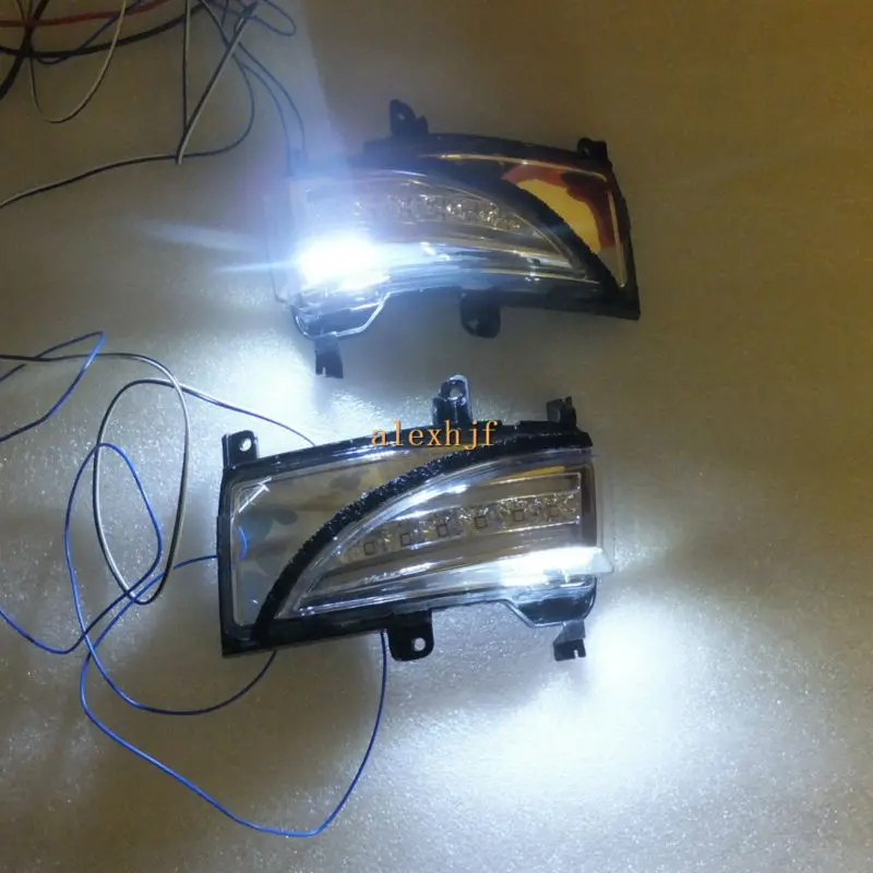 Luglio King LED specchietto retrovisore luci custodia per Nissan Elgrand E52 2012 + versione giapponese; Indicatori di direzione laterali, DRL,