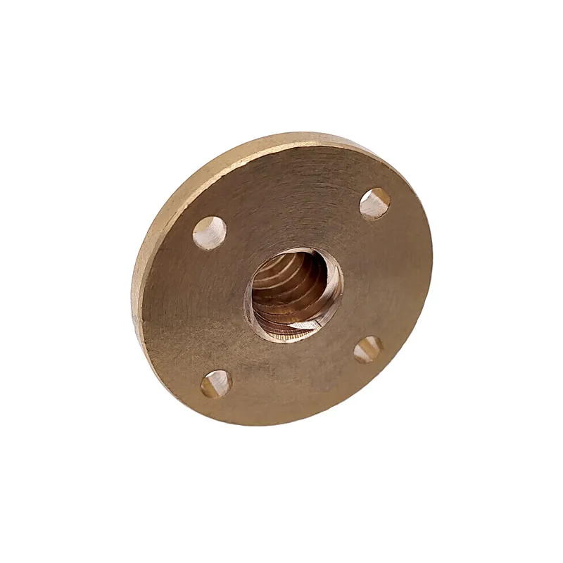 1pcs T10 leadscrew nut Pitch 2mm Brass Nut Brass Lead Screw Nut for CNC Parts 3D Printer Accessories image 4