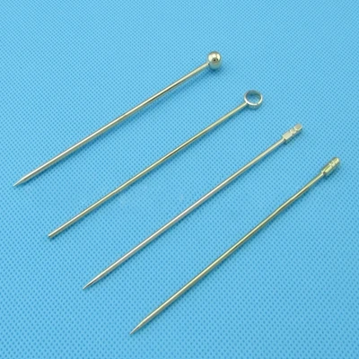 100pcs/lot silver Stainless steel cocktail wine needle sign Pick Multi functional fruit toothpick fork Bar bartending tool