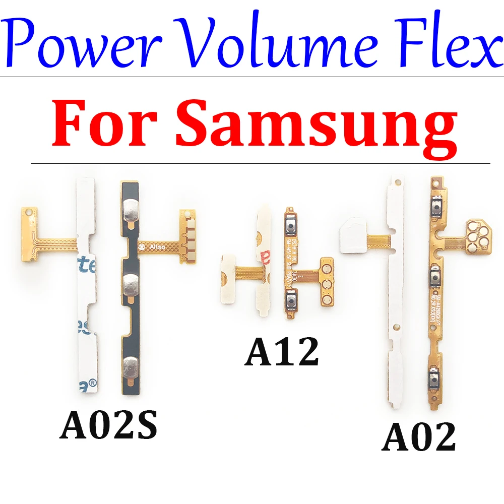 For Samsung A06 A02 A02S A32 A52 A72 A03s A03 Core A13 A22 A33 A53 A73 4G 5G Power on/off Volume Key Button Flex Cable Ribbon image 3