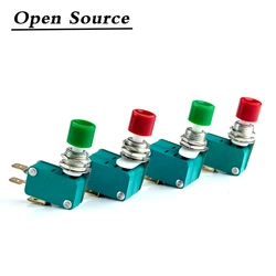 DS-438 DS-438 Momentary Red /Green Push Button Actuator Micro Limit Switch 12mm Push Button Switch 6.3mm Contact