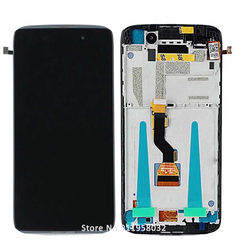 High Quality LCD Screen For Alcatel Idol 3 6039A 6039K 6039Y 6039 LCD Display Digitizer Touch Panel Screen Assembly with Frame