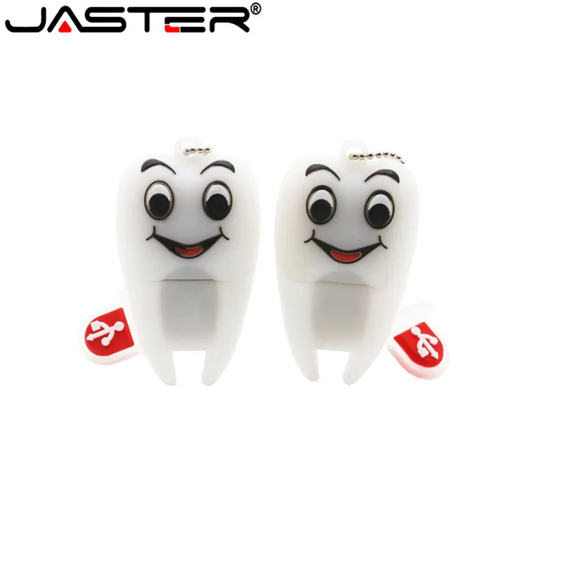 

JASTER Gift Teeth Cute Model Cartoon 4GB 8GB 16GB 32GB 64GB 128GB USB Flash Drive Memory Stick Pendrive Dentist