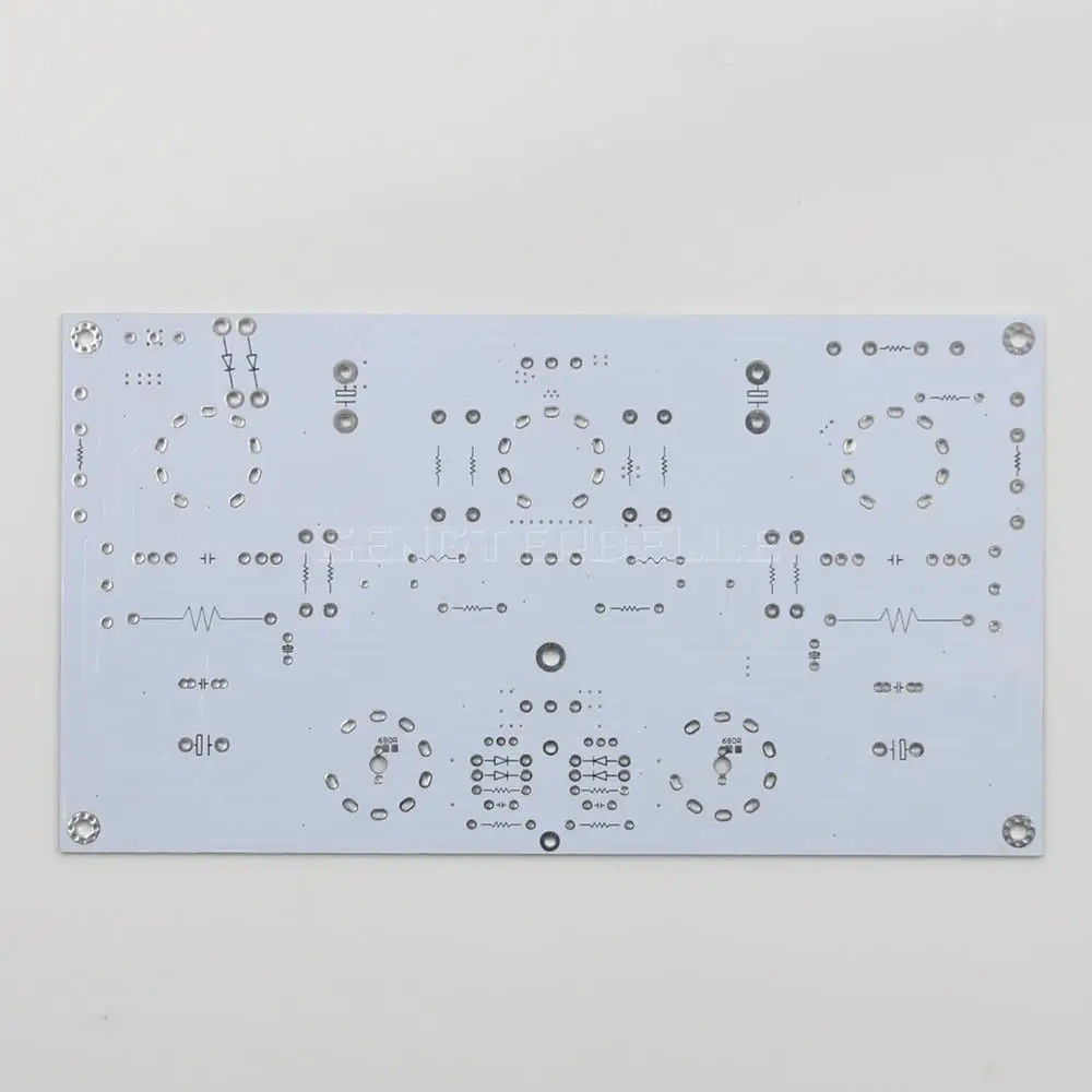 6N1 + 6P1 3W * 2 PCB Papan Amplifier Daya Tabung HIFI Stereo dengan Indikator Level Mata Kucing 6E2