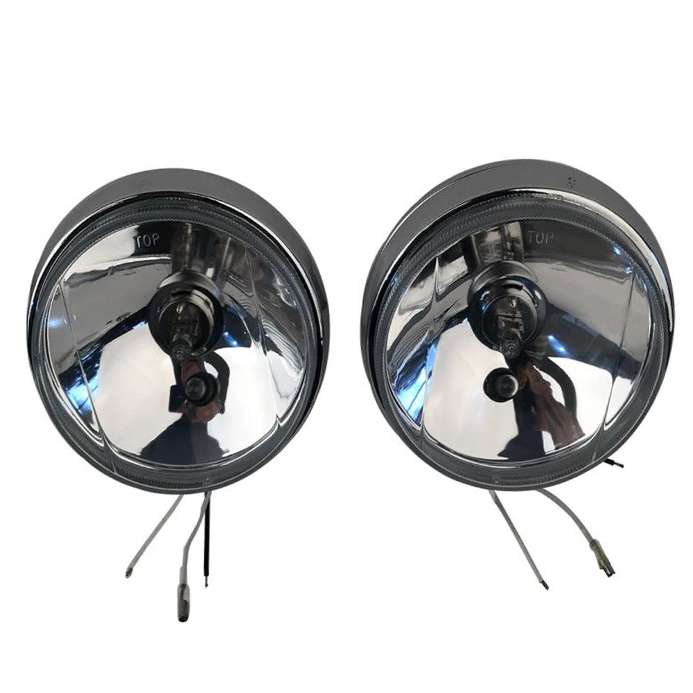 2Pcs Universal Fog Light Car Front Bumper fog light Automobile Truck Vehicle Roof Install Boat Use Crystal lamp