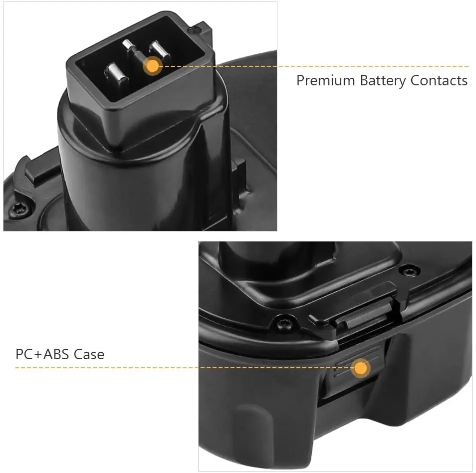 DC9091 14.4V 3600MAh Ni-MH Baterai untuk Dewalt DW9091 DW9094 DC9091 DE9091 DE9092 DC613ka DC614ka DC615ka DC612ka Baterai