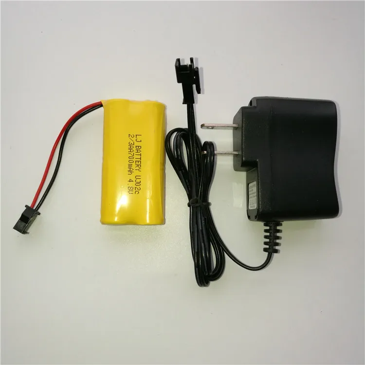 MasterFire NI-CD 2/3AA 700mah 4.8V M Battery Deformation Robot Remote Control Vehicle Rechargeable Batteries with Plug + Charger