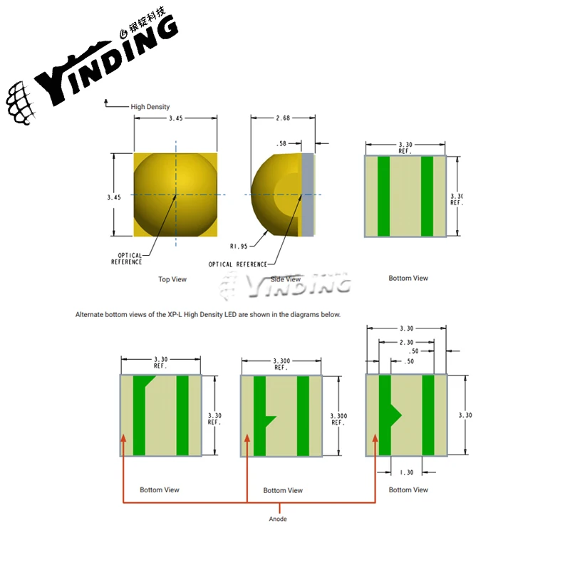 Imagem -06 - Potência Lâmpada Led Beads Farol Lâmpada de Pesca Wicks Fonte de Luz Lanterna 30006500k Xpl-hi 10w 3535 Pcs Alta