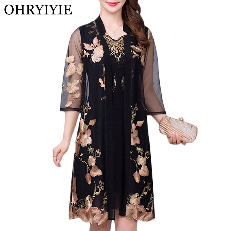 OHRYIYIE 4XL 5XL Vintage Embroidery Cardigan Sweater Women Poncho 2023 Spring Summer Thin Lace Knitted Sweater Female Tops Coat