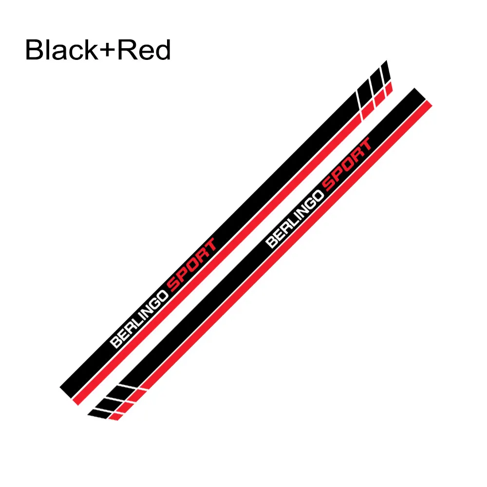 2PCS Car Door Side Line Stickers For Citroen Berlingo K9 Camper Van Parts Tuning Accessories Stripes Graphics Vinyl Decals