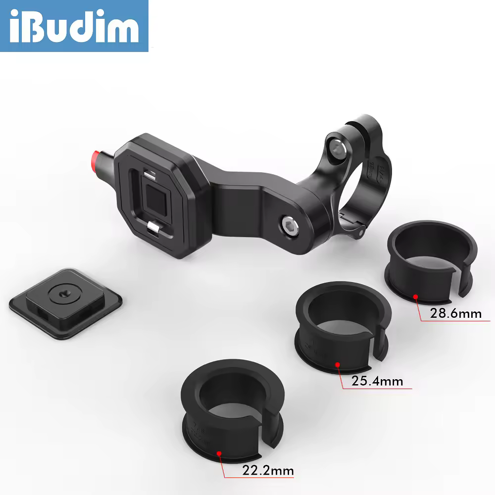 iBudim Quick Lock Bicycle Phone Holder Mobile Phone Stand for Motorcycle MTB Scooter Bike Handlebar Stand Mount Cycling Bracket