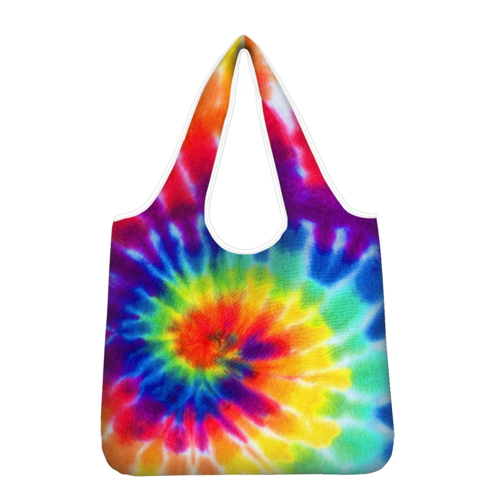 

Hycool Custom Gift Anime Bag Color Tie Dye Printing Tote Bags For Women Picnic Kitchen Handbags For Women 2021 Designer Luxury