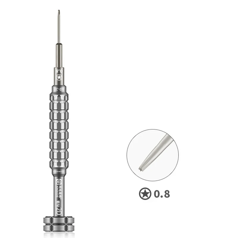 2D Precision ไขควงอลูมิเนียมแม่เหล็กสกรู Driver สำหรับ iPhone Android โทรศัพท์มือถือเปิดซ่อมเครื่องมือ