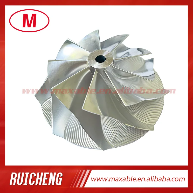 TD04HL 52.50/68.00 mm 9+0 blades high performance turbocharger billet/milling/aluminum 2618 compressor wheel